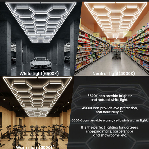 14 Hex 6500K / 4000K / 3000K 535W LED مسدس ضوء لأضواء العمل في استوديو المسرح