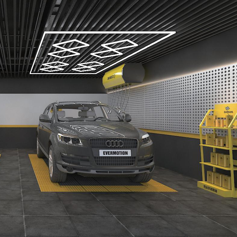 Plafoniera a LED per garage per officine e luci da lavoro per dettagli auto, LED da lavoro a luce intensa