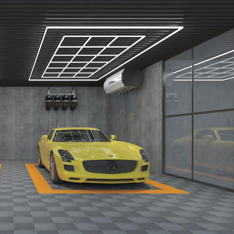 Plafoniera a LED per garage per officine e luci da lavoro per dettagli auto, LED da lavoro a luce intensa