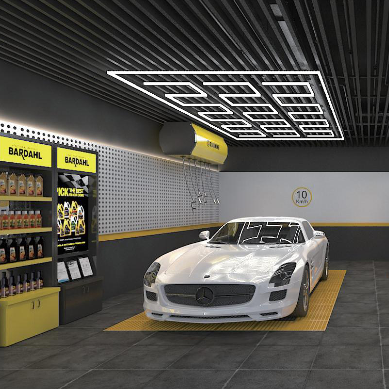 Plafoniera a LED per garage per officine e luci da lavoro per dettagli auto, LED da lavoro a luce intensa