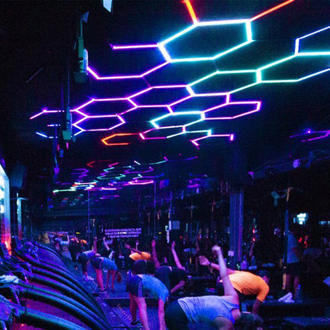 Luces hexagonales Rgb