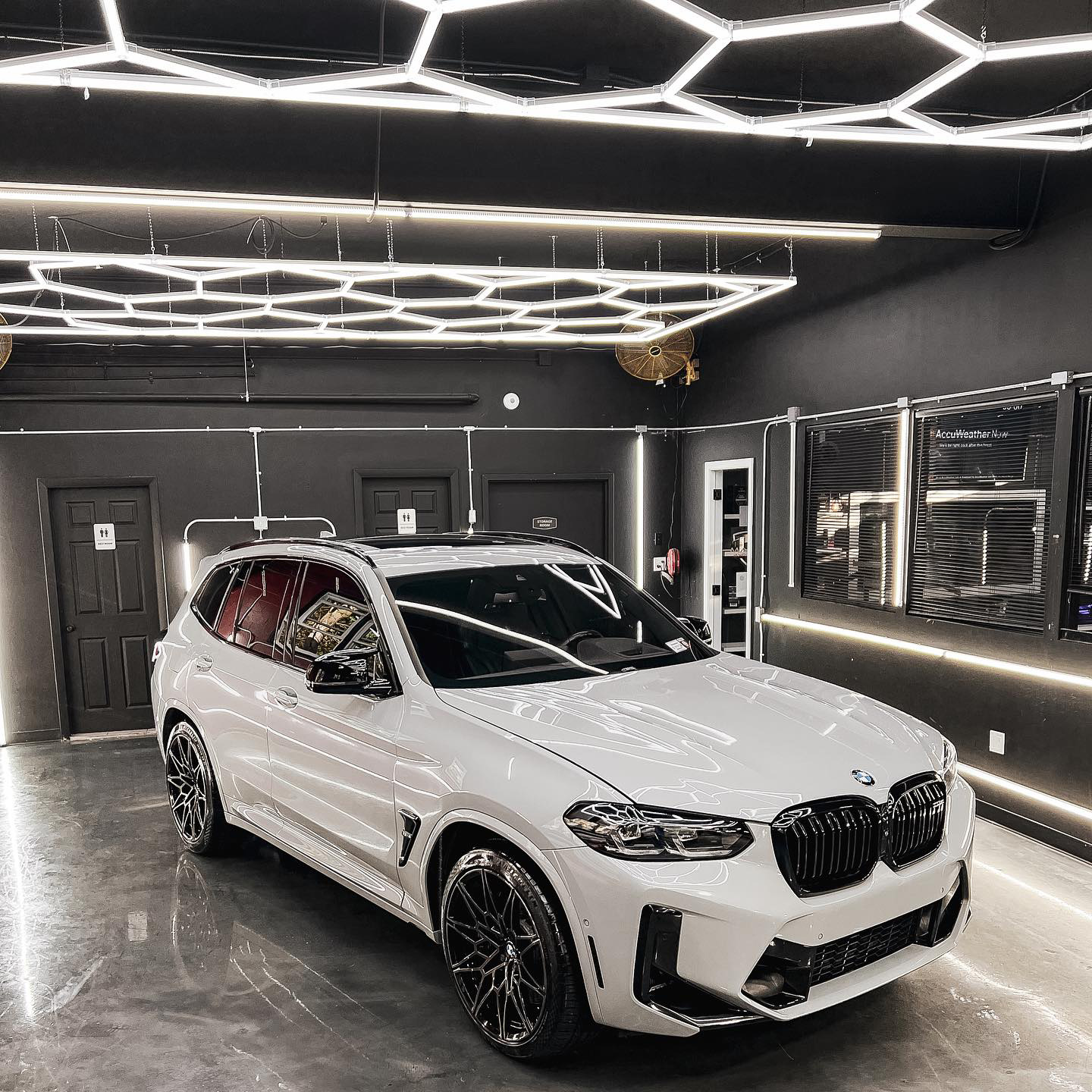 LED-Sechseckleuchten f&uuml;r Garagendetails, sechseckige LED-Deckenleuchten, Arbeitsleuchten