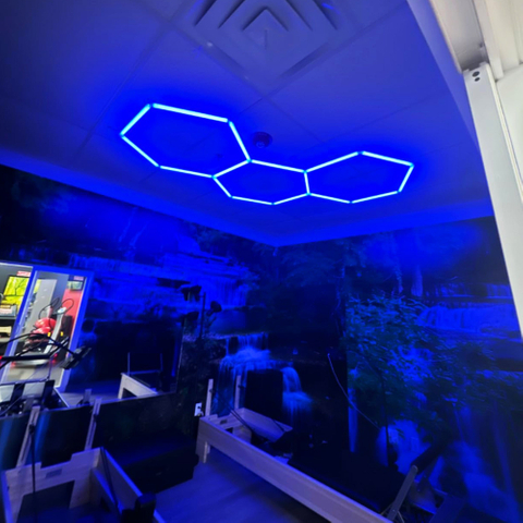 Настраиваемые шестиугольные светодиодные настенные светильники RGB