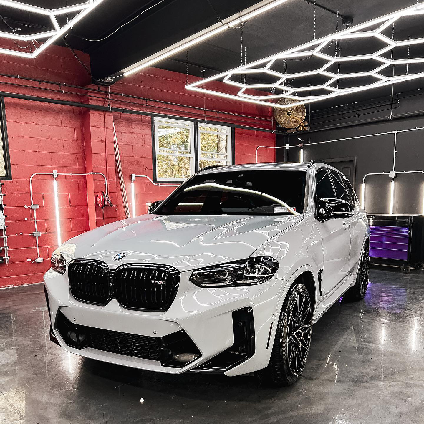 LED-Sechseckleuchten f&uuml;r Garagendetails, sechseckige LED-Deckenleuchten, Arbeitsleuchten