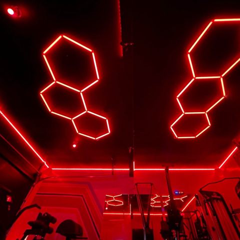 Luci a nido d'ape a soffitto a LED esagonali RGB
