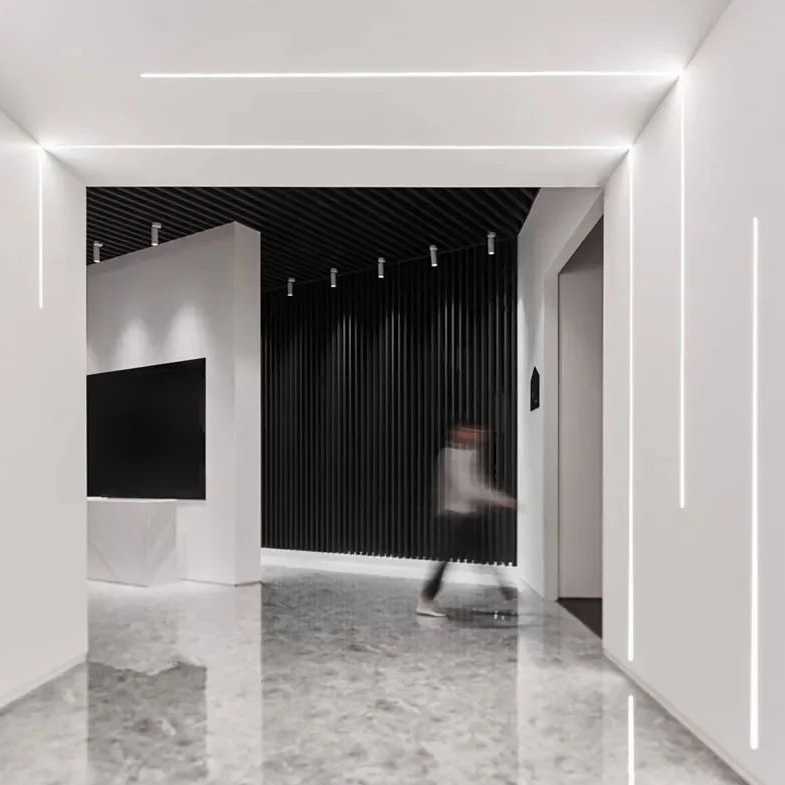 Perfil Led De Aluminio Empotrable