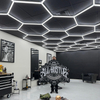 Luci da studio per dettagli auto a soffitto a nido d'ape a LED per garage